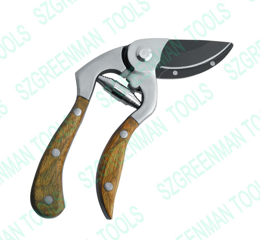 Drop Forged by Pass Secateurs, Sharp Garden Scissors, Branch Cutting Shears