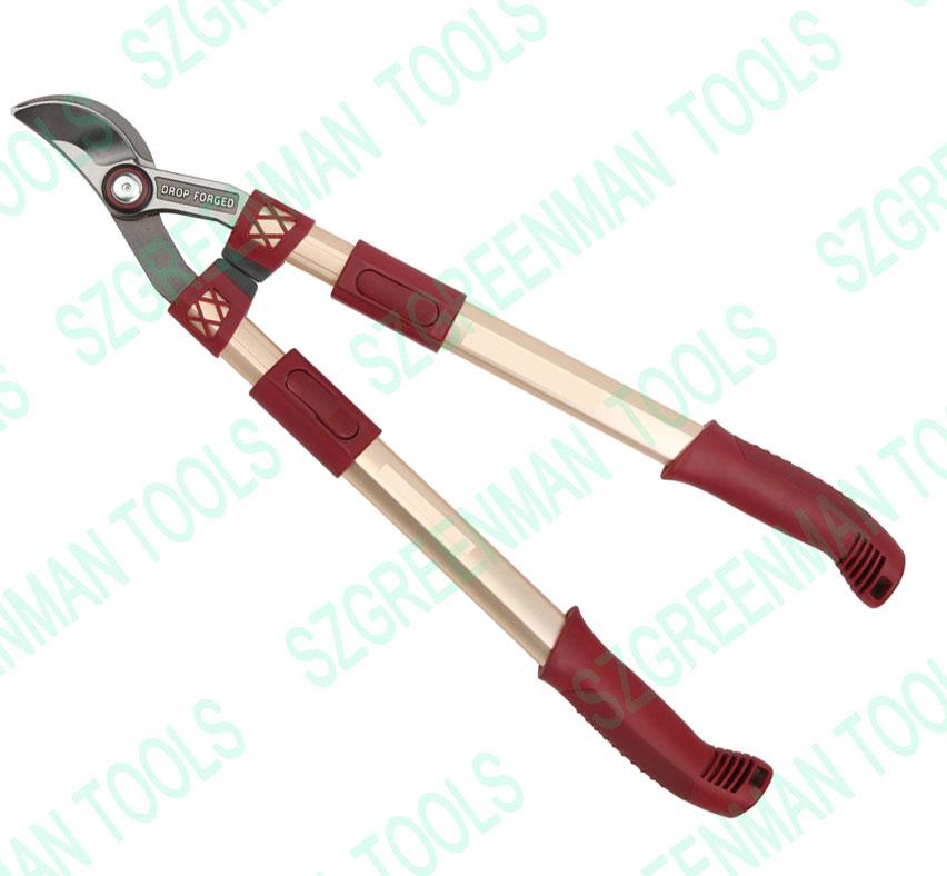 Drop Forged Telescopic Aluminum Tube Handle Loppers Hedge Shears Tree Cutters